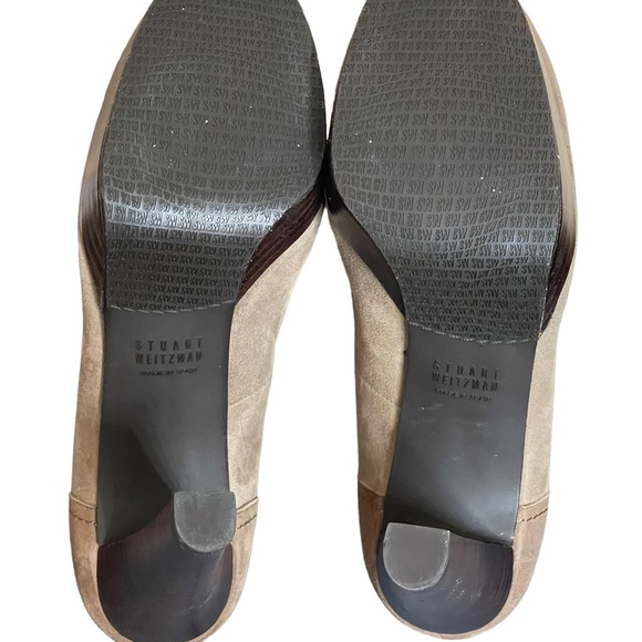 Authentic Stuart Weitzman Tassup Platform Pumps suede size 7 1/2 M - Picture 9 of 14